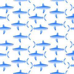 Shark seamless pattern.