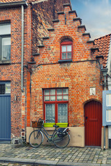 Fototapeta na wymiar Bruges historical steets