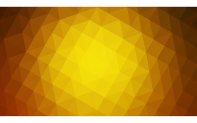 Obraz premium Dark orange polygonal design illustration, which consist of triangles and gradient in origami style.