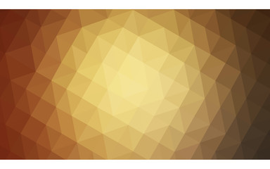Obraz premium Dark orange polygonal design illustration, which consist of triangles and gradient in origami style.