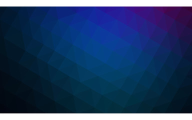 Fototapeta premium Multicolor dark pink, blue polygonal design illustration, which consist of triangles and gradient in origami style.