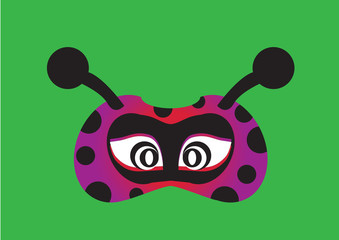 lady bird party mask face