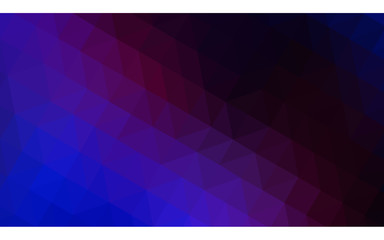 Fototapeta premium Multicolor dark pink, blue polygonal design illustration, which consist of triangles and gradient in origami style.