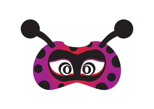 lady bird party mask face