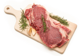 Bistecche di manzo fresco