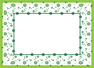flpwer frame green