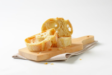 Ciabatta bread slices