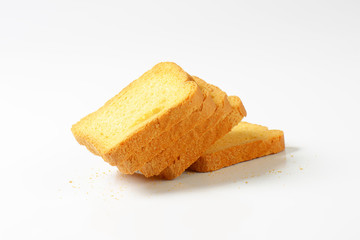 Crunchy rusk slices