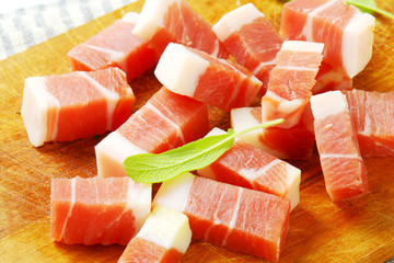 Diced Tyrolean speck