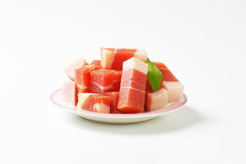 Diced Tyrolean speck