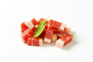 Diced Tyrolean speck