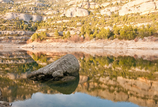 Rocks and reservoir in Spain 2