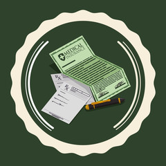 Naklejka premium Medical care design 