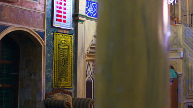 Royalty Free Stock Video Footage studying in mosque filmed in Israel at 4k with Red.