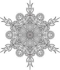 Unusual, hexagonal, lace frame, decorative element with empty pl