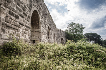 Fototapeta na wymiar The Ancient Roman Water Aqueduct