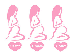 Беременность, линейка беременность, сроки, беременная женщина