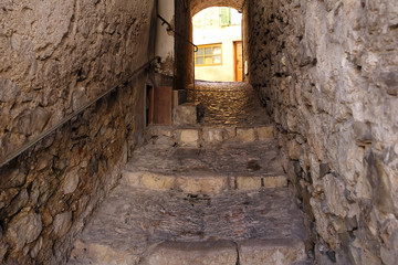 Stony medieval stairs