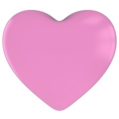 Pink Valentines's Day Heart Symbol Isolated on White Background