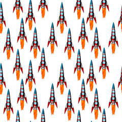 Starting red rocket.