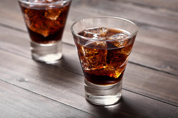 Cocktail rum and coke