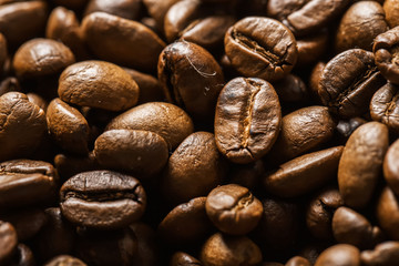 Coffee beans background