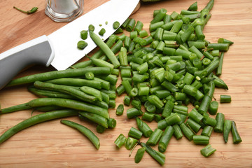 Sliced green beans