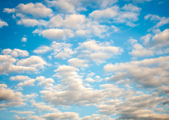 White Clouds and Blue Sky