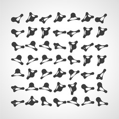 Obraz premium Molecule icon set