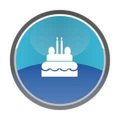 Gâteau d'anniversaire dans un bouton