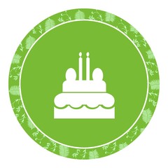 Gâteau d'anniversaire dans un panneau