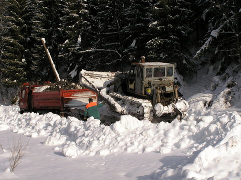 Bulldozers and winter