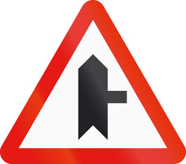 Road sign used in Spain - Intersection with priority