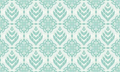 Vector damask seamless pattern background.backgrounds and page fill , cyan color