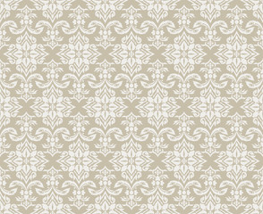 Vector damask seamless pattern background.backgrounds and page fill., old color