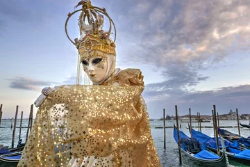 Fototapete Rund Venice carnival mask © Roberto Lusso