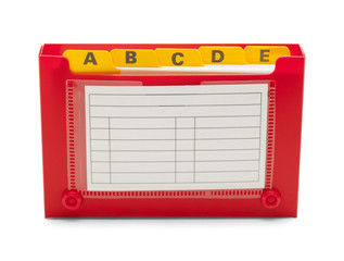 Open Index Card Holder