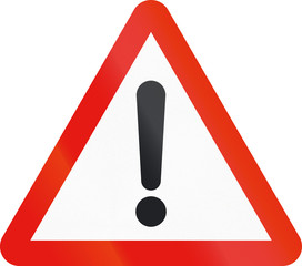 Road sign used in Spain - Other hazards