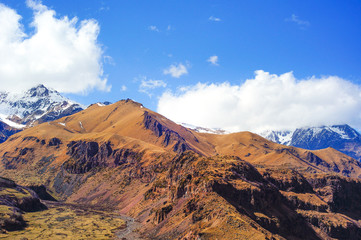 Fototapeta na wymiar Beautiful View of Caucasus Mountains,Georgia