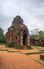 Beautiful temple at My Son Sanctuary, Vietnam