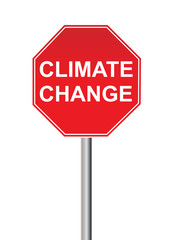 Climate change sign