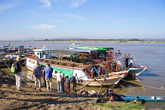 The Irrawaddy River or Ayeyarwady River is a river that flows from north till south in Myanmar