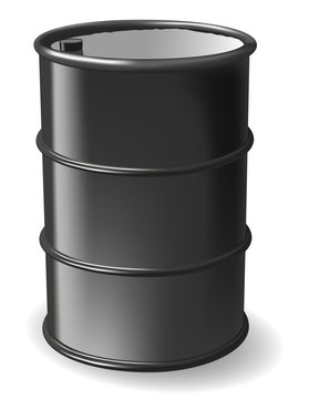 Black steel barrel