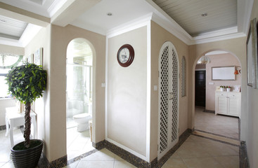 The pastoral style room interiors