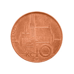 Ten Czech Crowns coin 