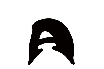 The consonant in the white background