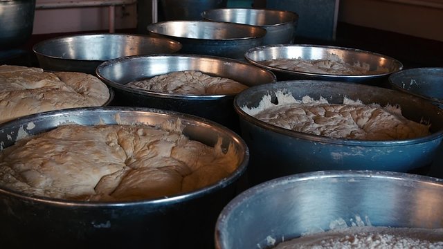 bread bakery food factory production with fresh products, Flour, pastry, food, 