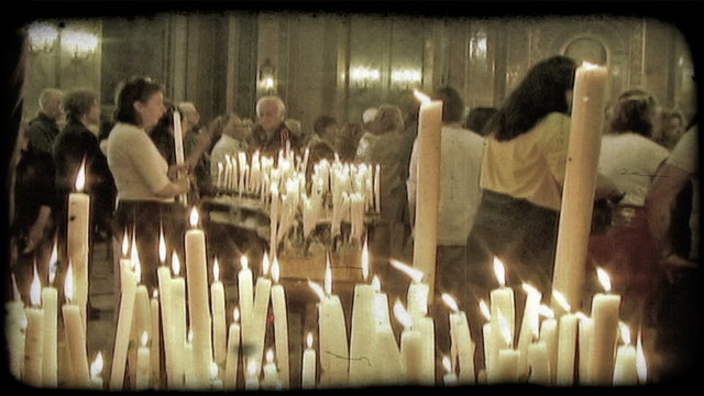 Italian Worship 5. Vintage stylized video clip.