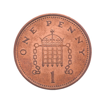 British One Penny Coin 