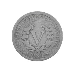 American Five Cent Coin